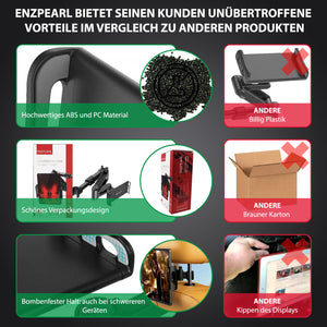 ENZPEARL, Ausziehbare Tablet Halterung Auto, 4,4 - 11 Zoll